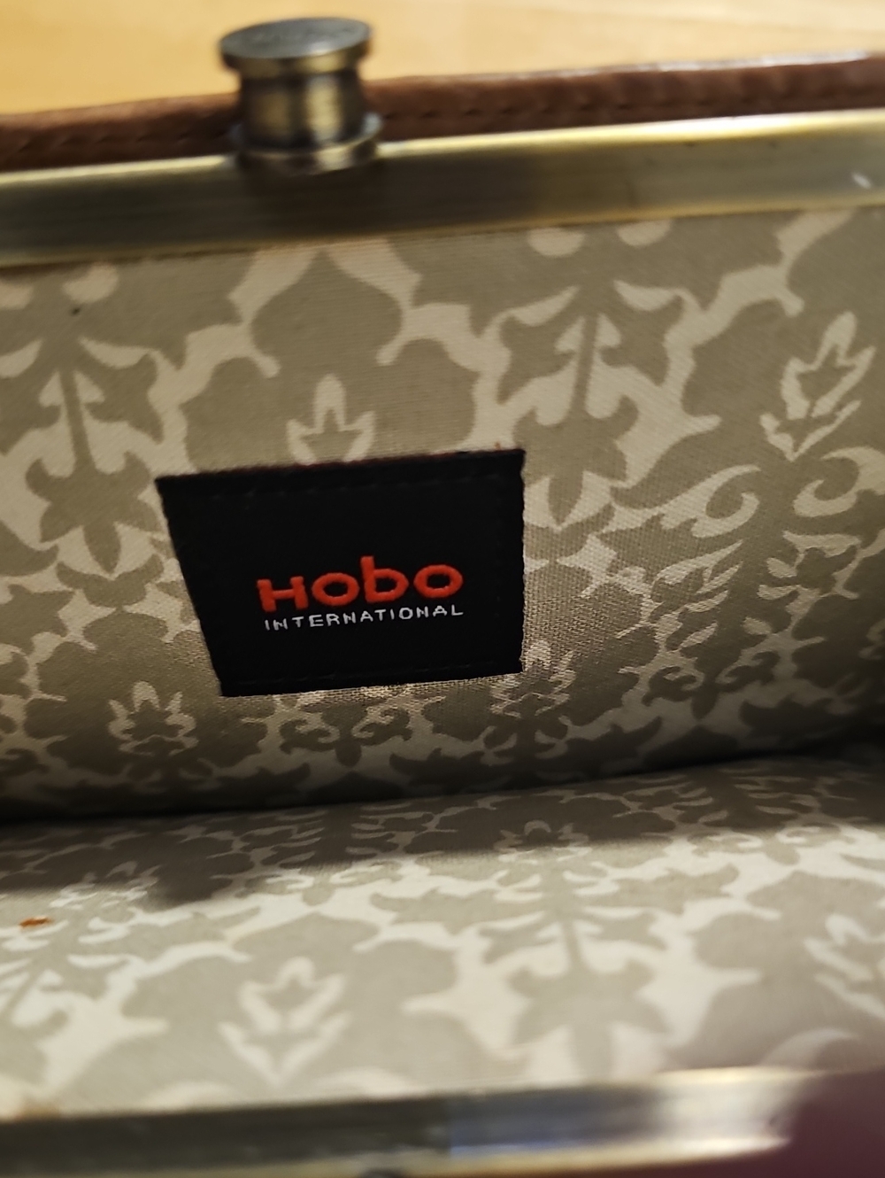 HOBO Brown Embossed Leather Wallet - Picture 4 of 6